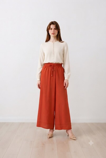 Neways - 1155-Ancelina Pantolon Etek Kiremit