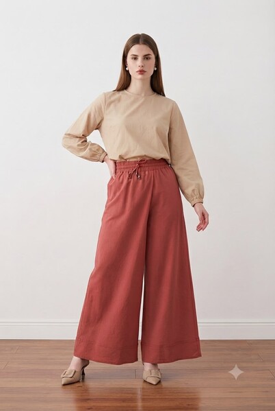 Neways - 1155-Ancelina Pantolon Etek Tarçın