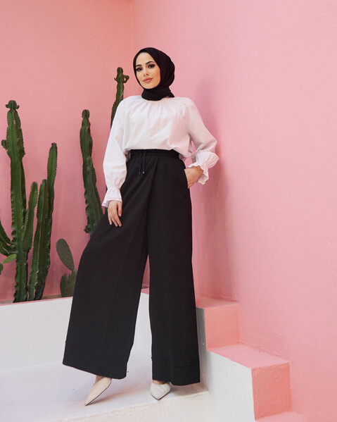 Neways - 1155-Ancelina Pantolon Etek Siyah