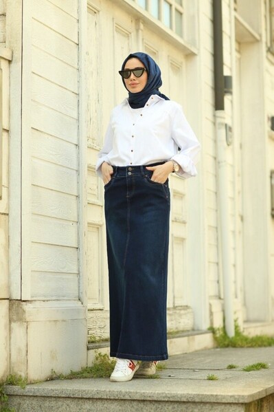 Neways - 2058- Denim Etek Lacivert