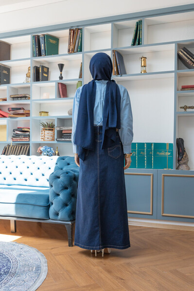 Neways - 2058-Denim Etek Lacivert Neways - 2058-Denim Etek Lacivert