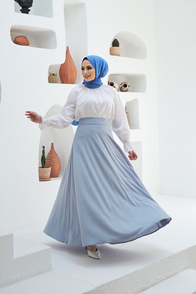 Neways - 2270-Ancelina Mevlana Etek Mavi