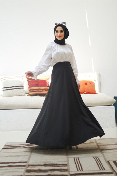 Neways - 2270-Ancelina Mevlana Etek Siyah