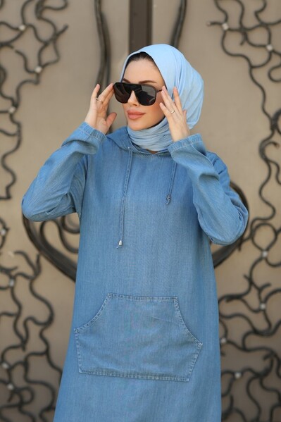 Neways - 6324-Denim İkili Takım Mavi