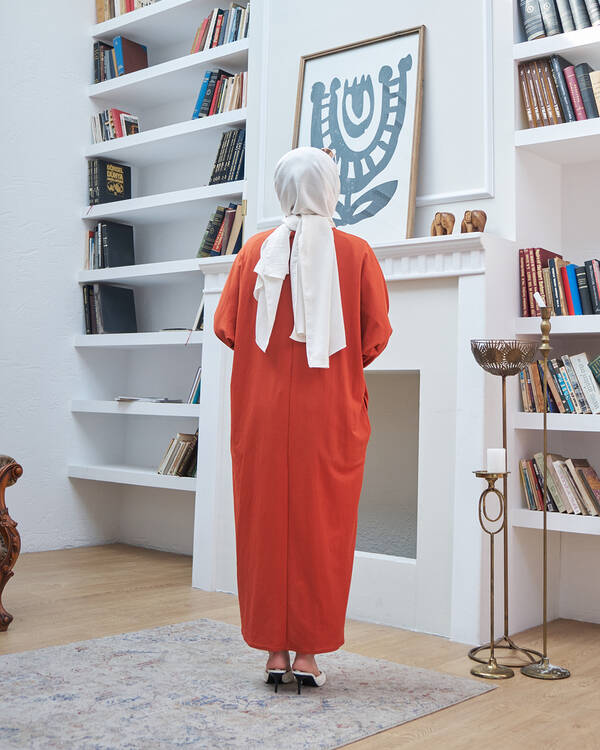 6394-Ancelina Standart Tunik Taba