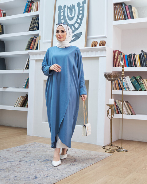 Neways - 6394-Ancelina Standart Tunik İndigo