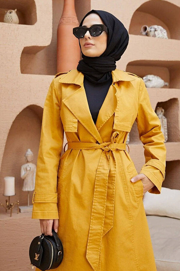6458-Trençkot Camel