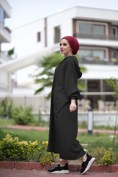 Neways - 6465-Denim Standart Salaş Tunik Siyah