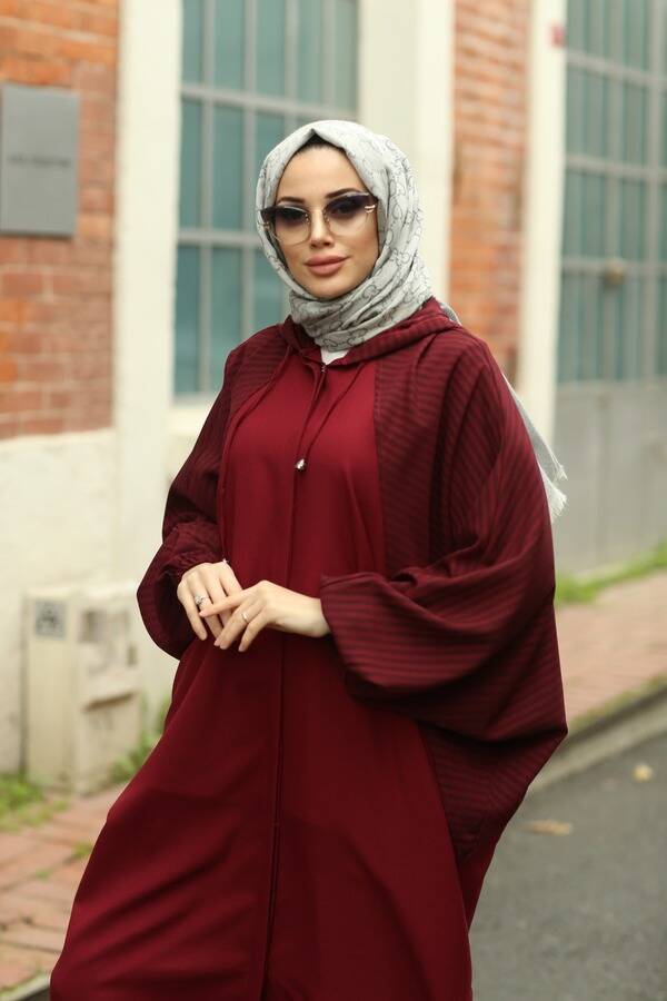 6465- Standart Yarasa Tunik Bordo