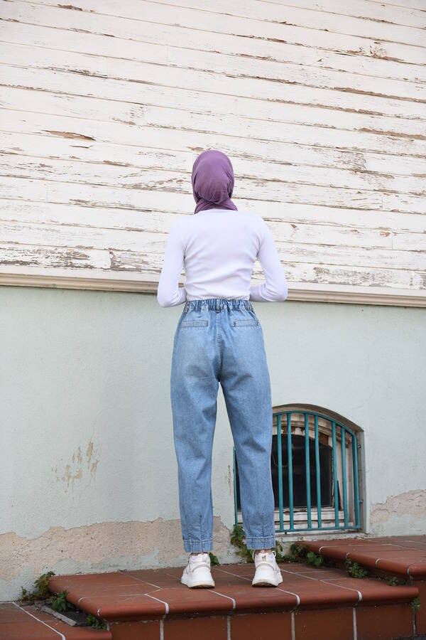 6504-DENİM PANTOLON Mavi
