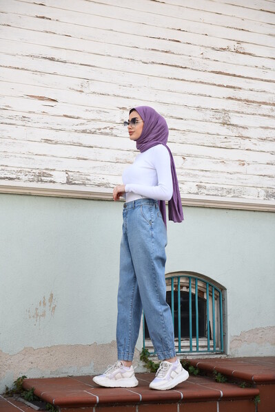 Neways - 6504-DENİM PANTOLON Mavi