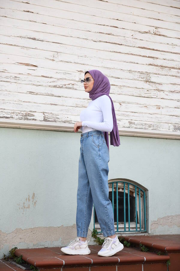 6504-DENİM PANTOLON Mavi