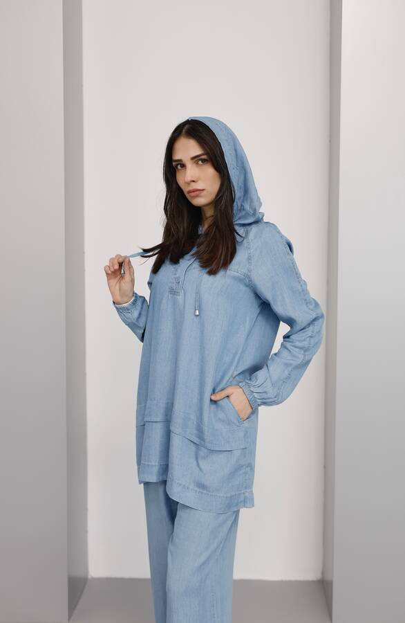 6540-Tensel İkili Takım Mavi