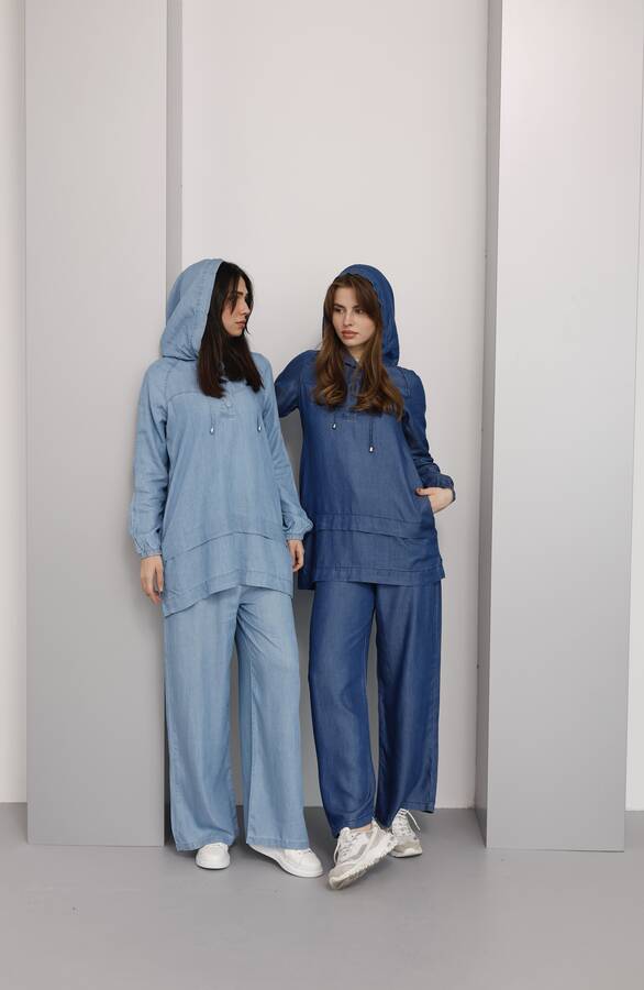 6540-Tensel İkili Takım Mavi