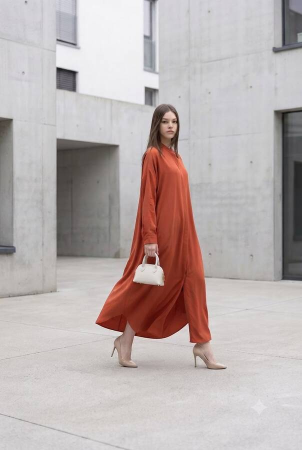 6571-Ancelina Abaya Kiremit