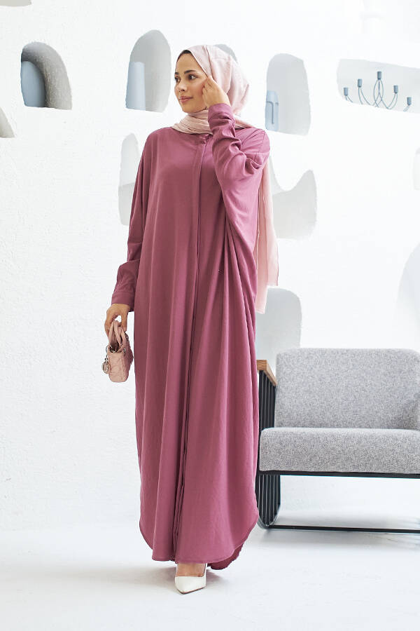 6571-Ancelina Abaya Lila