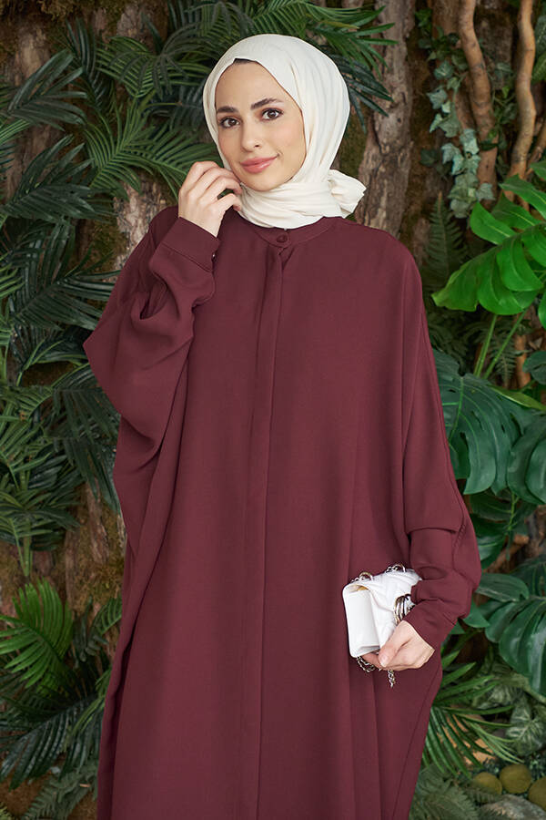 6571-Berlin Abaya Bordo