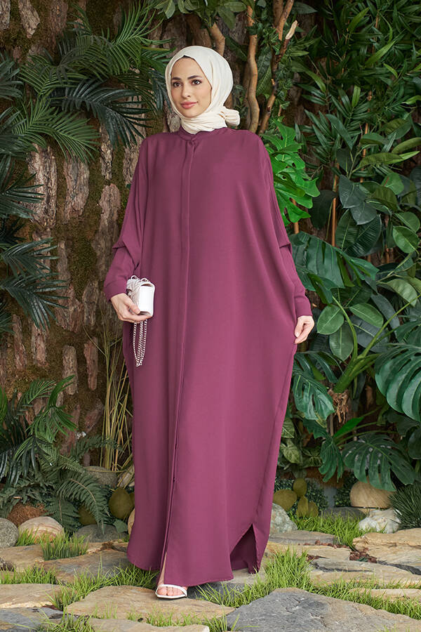 6571-Berlin Abaya Gül Kurusu