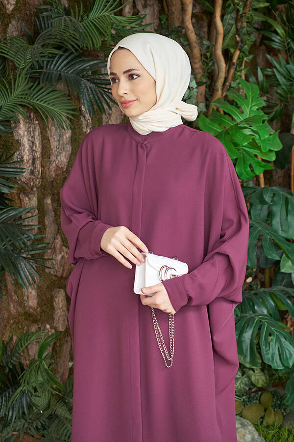 6571-Berlin Abaya Gül Kurusu