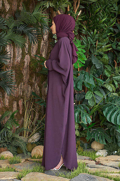 6571-Berlin Abaya Mürdüm - 2