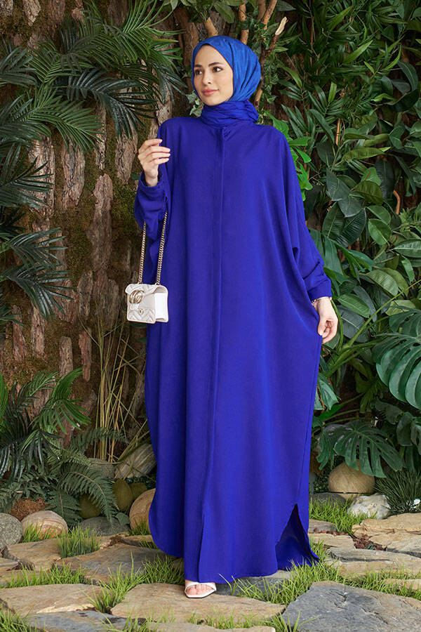 6571-Berlin Abaya Saks Mavisi