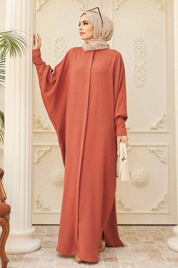 6571-Krep Abaya Kiremit