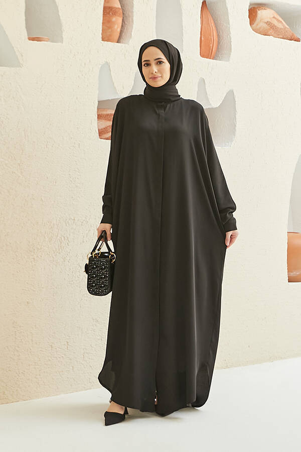 6571-Standart Abaya Siyah