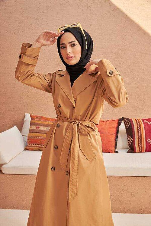 6572-Trençkot Camel - 2