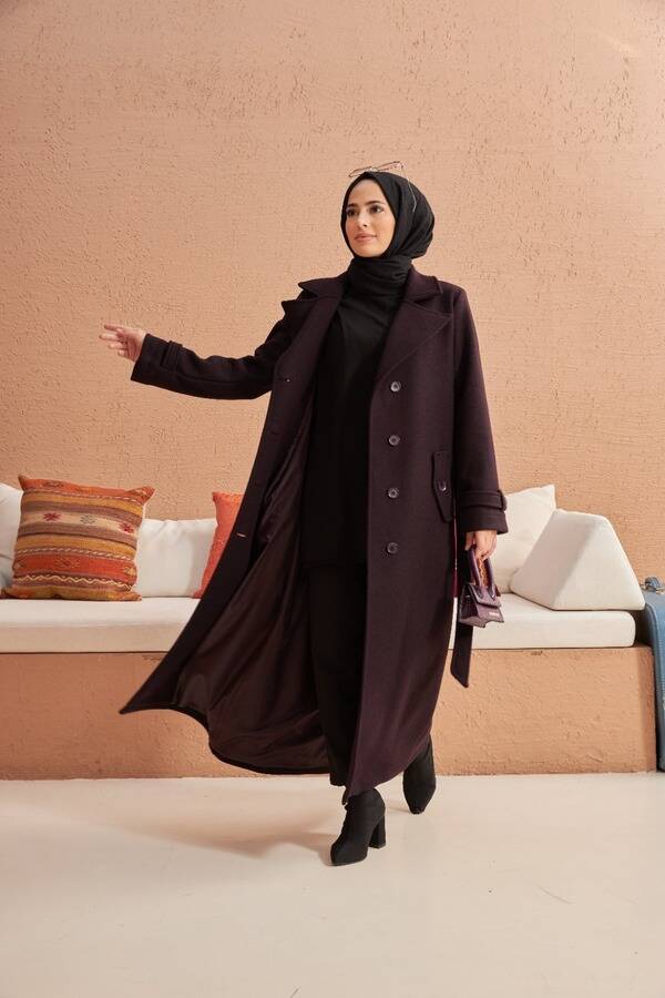 6574 - Kaşe Kap Mürdüm