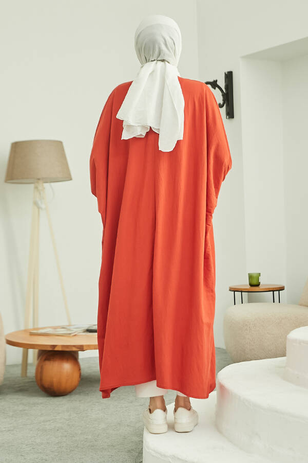6630-Ancelina Standart Tunik Kiremit