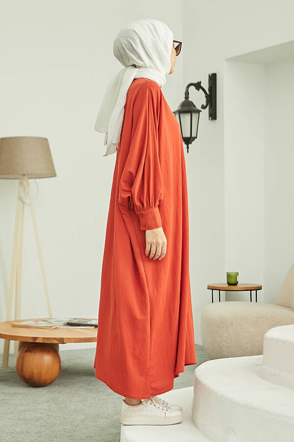 6630-Ancelina Standart Tunik Kiremit