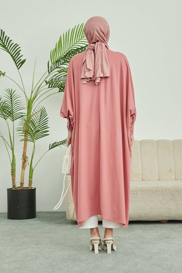 6630-Ancelina Standart Tunik Pudra