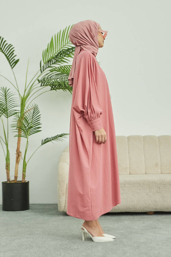 6630-Ancelina Standart Tunik Pudra