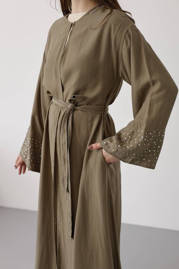 6642-Parça Boya Tensel Abaya Haki