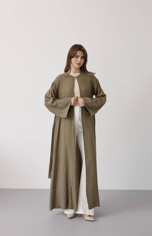 6642-Parça Boya Tensel Abaya Haki