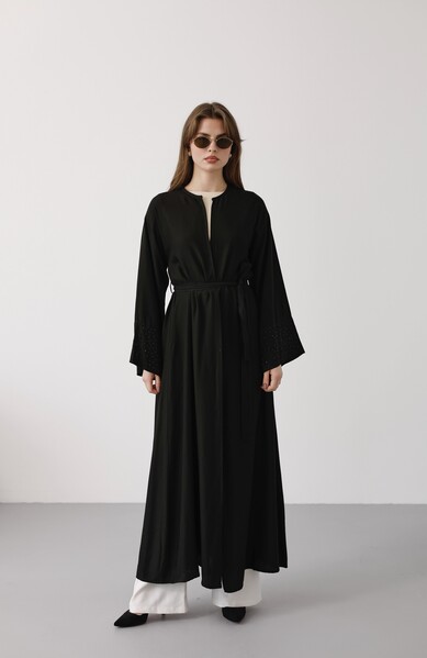 Neways - 6642-Parça Boya Tensel Abaya Siyah