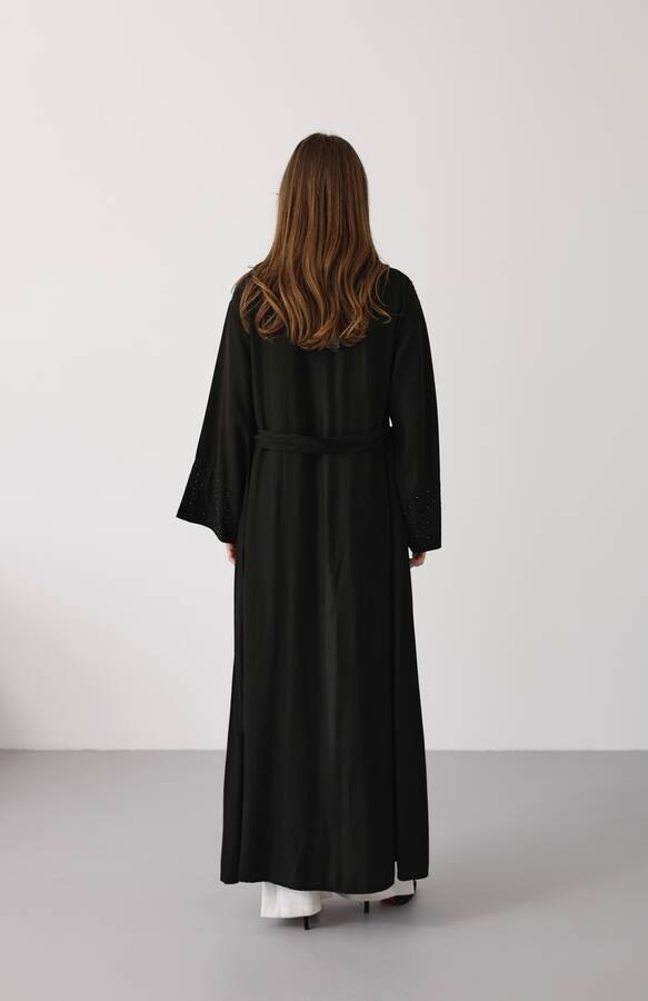6642-Parça Boya Tensel Abaya Siyah